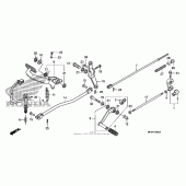 Схема узла: Педаль(Лапка) для Honda VT750 Shadow Spirit