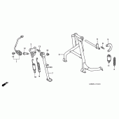 Схема узла: Подставка для Honda CBR600 CBR600FS Sport Edition