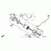 Схема вузла: Стартер електричний для Honda XR650