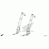 Схема вузла: Front fork (2) для Honda CBR1000 CBR1000RR (Special Edition) Fireblade