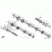 Схема вузла: Трансмісія для Honda CBR600 CBR600RR