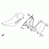 Схема узла: Сиденье для Honda CR250