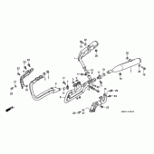 Схема узла: Выхлопная система для Honda ST1100 Pan-European Police