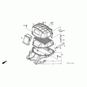 Схема узла: Воздушный фильтр для Honda VFR400