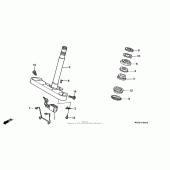 Схема вузла: Рульова траверса для Honda VF750 Magna