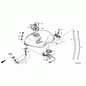 Схема узла: Топливный бак для Honda VTR250 VTR