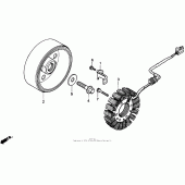 Схема вузла: Генератор для Honda CBR900RR CBR919RR Fireblade