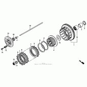 Схема узла: Сцепление для Honda CBR1000 CBR1000F Hurricane