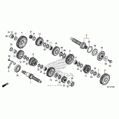 Схема вузла: Transmission (ctx700n / na) для Honda CTX700