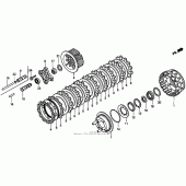 Схема вузла: Зчеплення для Honda GL1500 Valkyrie Tourer