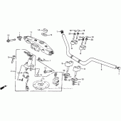 Схема узла: Руль для Honda CB1000 CB1000F