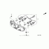 Схема узла: Задний фонарь (Стоп-сигнал) для Honda ST1100 Pan-European