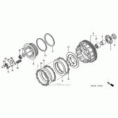 Схема вузла: Зчеплення для Honda CB750 Nighthawk