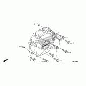 Схема вузла: Alternator cover (cbr1000rr) для Honda CBR1000 CBR1000RR Fireblade