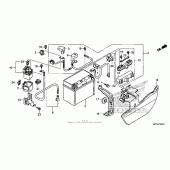Схема узла: Аккумулятор для Honda ST1300 Pan-European