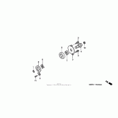 Схема вузла: Масляний насос для Honda XR650