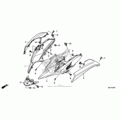 Схема вузла: Side cowl для Honda NC700