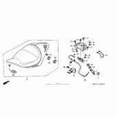 Схема узла: Сиденье для Honda NRX1800 Valkyrie Rune