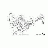 Схема вузла: Права кришка картера для Honda CBR600 CBR600F4