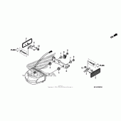 Схема узла: Задний фонарь (Стоп-сигнал) для Honda CBR600 CBR600RR