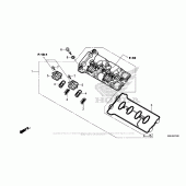 Схема вузла: Клапанна кришка для Honda CBR650F
