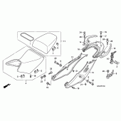 Схема вузла: Сидіння & Бічний обтічник для Honda CBF1000