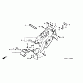 Схема вузла: Заднє крило для Honda VTR1000 Firestorm