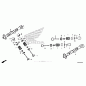 Схема вузла: Шток & Клапан для Honda GL1800 Gold Wing Valkyrie