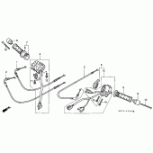 Схема узла: Switch/cable для Honda CBR1100XX Blackbird