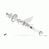 Схема вузла: Balancer для Honda CRF250 CRF250R