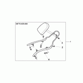 Схема узла: Backrest kit для Honda VT600 Shadow VLX