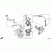 Схема вузла: Паливний насос для Honda VT1300 Sabre