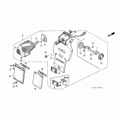 Схема вузла: Задній ліхтар (Стоп-сигнал) для Honda NX650 Dominator