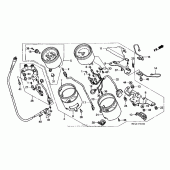 Схема вузла: Спідометр для Honda VF750 Magna