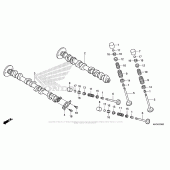 Схема вузла: Шток & Клапан для Honda CBR600 CBR600RR