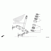 Схема вузла: Рульова траверса для Honda CRF230 CRF230F