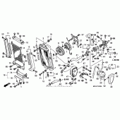 Схема узла: Радиатор (vtx1800c2/c3) для Honda VTX1800