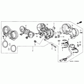Схема вузла: Панель приладів для Honda CB900 Hornet