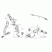 Схема вузла: Switch + cable для Honda RVT1000R RVT RC51