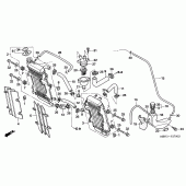 Схема вузла: Радіатор & Термостат для Honda XR650