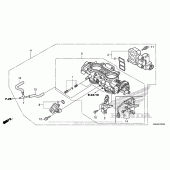 Схема вузла: Дросельна заслонка для Honda GL1800 Gold Wing F6B Bagger
