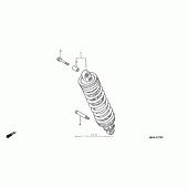 Схема узла: Задний амортизатор для Honda ST1100 Pan-European