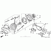 Схема вузла: Фара для Honda VTX1800