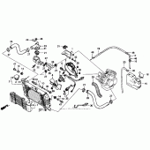 Схема узла: Радиатор для Honda VTR250 VTR
