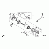 Схема вузла: Стартер електричний для Honda NX500 Dominator
