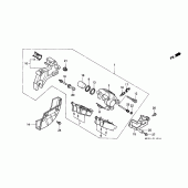 Схема вузла: Задній гальмівний барабан для Honda XR600