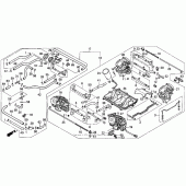 Схема вузла: Карбюратор assy. 90-93 для Honda VFR750F Interceptor