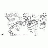 Схема узла: Воздушный фильтр для Honda VT1100 Shadow A.C.E. Tour