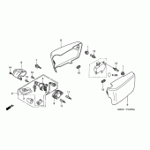 Схема вузла: Бічний обтічник для Honda GL1500 F6C