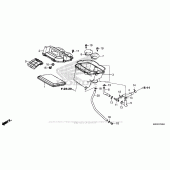 Схема вузла: Повітряний фільтр для Honda GL1800 Gold Wing Valkyrie